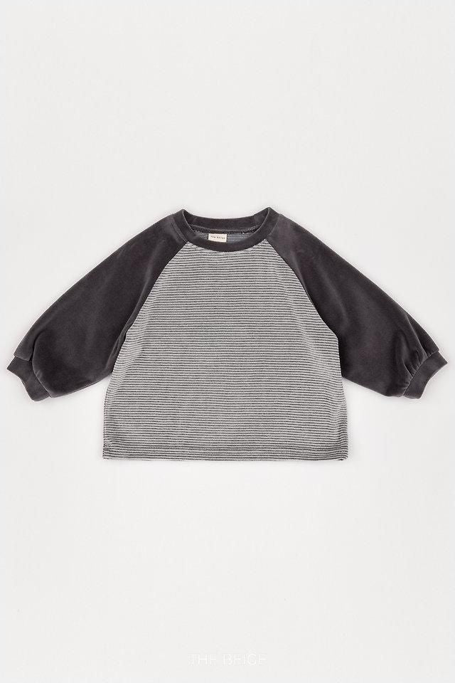 Velvet Stripe Tee [THE BEIGE]（2026AW） 20