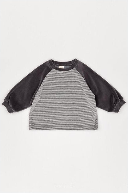 Velvet Stripe Tee [THE BEIGE]（2026AW） 20