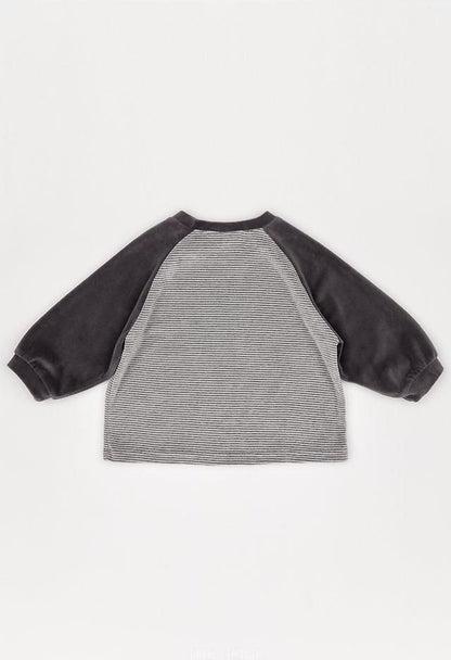 Velvet Stripe Tee [THE BEIGE]（2026AW） 21