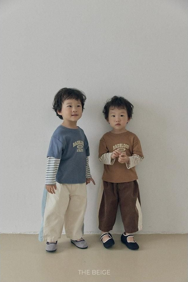 Side Color Block Corduroy Pants [THE BEIGE]（2026AW） 2