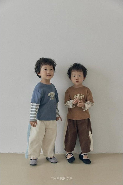 Side Color Block Corduroy Pants [THE BEIGE]（2026AW） 2
