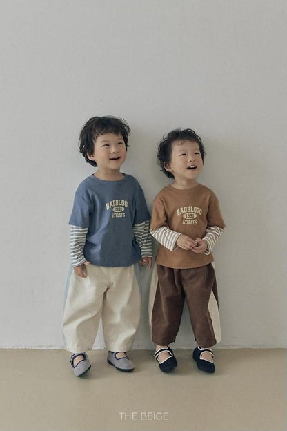 Side Color Block Corduroy Pants [THE BEIGE]（2026AW） 3