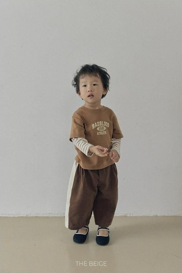 Side Color Block Corduroy Pants [THE BEIGE]（2026AW） 7