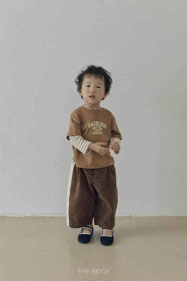 Side Color Block Corduroy Pants [THE BEIGE]（2026AW） 8