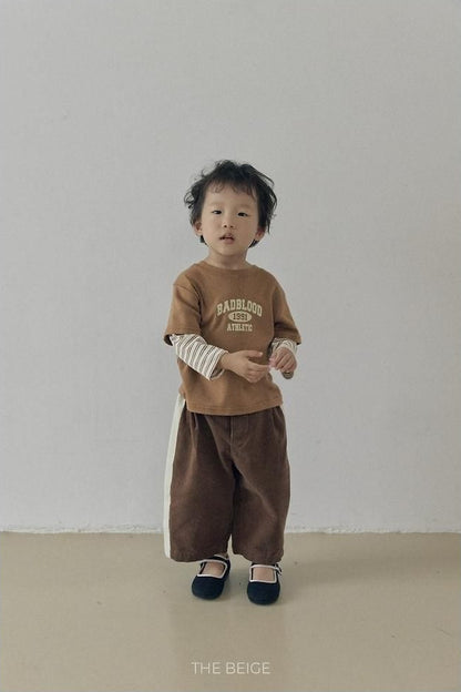Side Color Block Corduroy Pants [THE BEIGE]（2026AW） 8