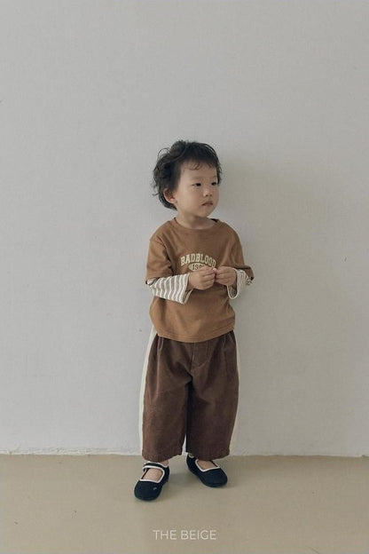Side Color Block Corduroy Pants [THE BEIGE]（2026AW） 9