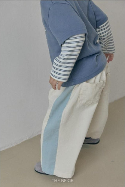 Side Color Block Corduroy Pants [THE BEIGE]（2026AW） 11