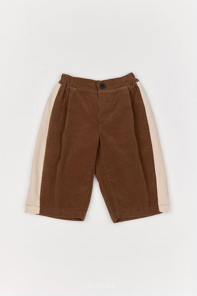 Side Color Block Corduroy Pants [THE BEIGE]（2026AW） 18