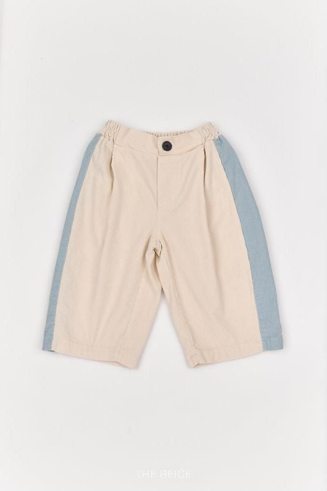 Side Color Block Corduroy Pants [THE BEIGE]（2026AW） 20