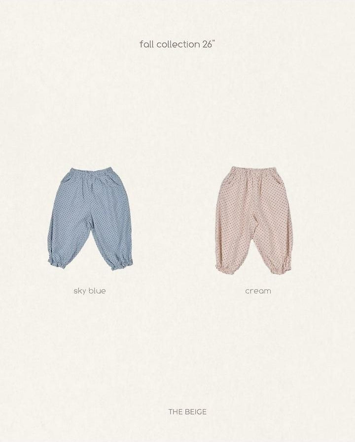 Dot Frill Pants [THE BEIGE]（2026AW） 20