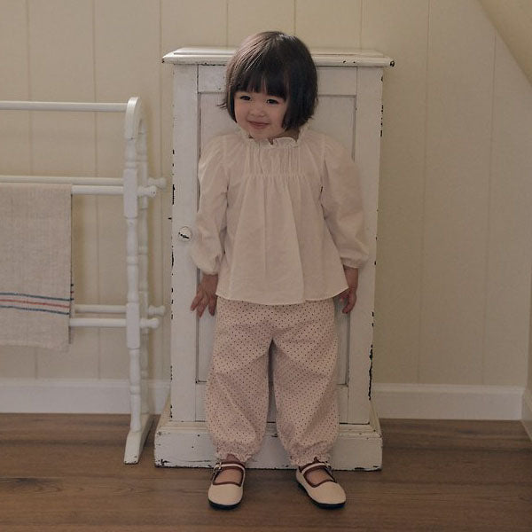 Dot Frill Pants [THE BEIGE]（2026AW） 2