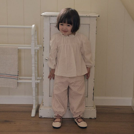 Dot Frill Pants [THE BEIGE]（2026AW） 2