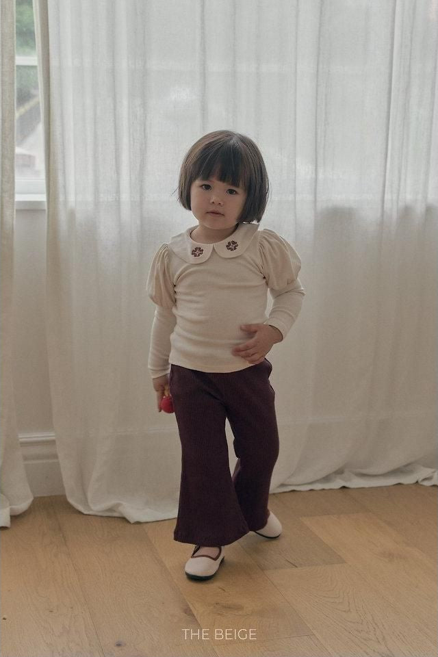 Ribbed Bootcut Pants [THE BEIGE]（2026AW） 3