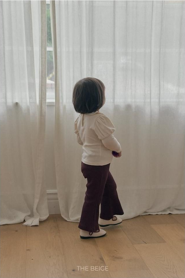 Ribbed Bootcut Pants [THE BEIGE]（2026AW） 4