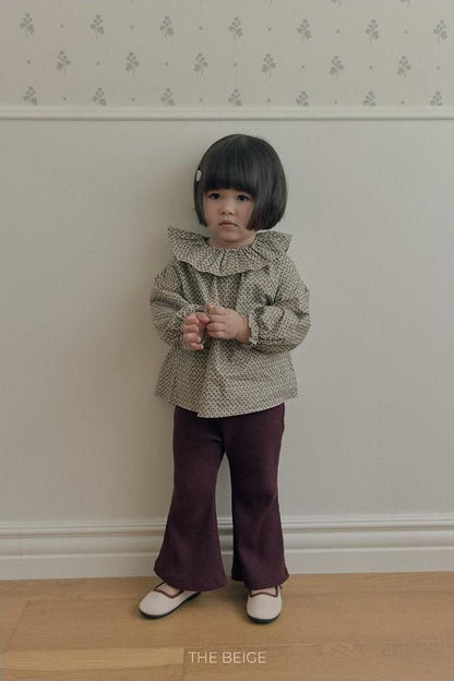 Ribbed Bootcut Pants [THE BEIGE]（2026AW） 7