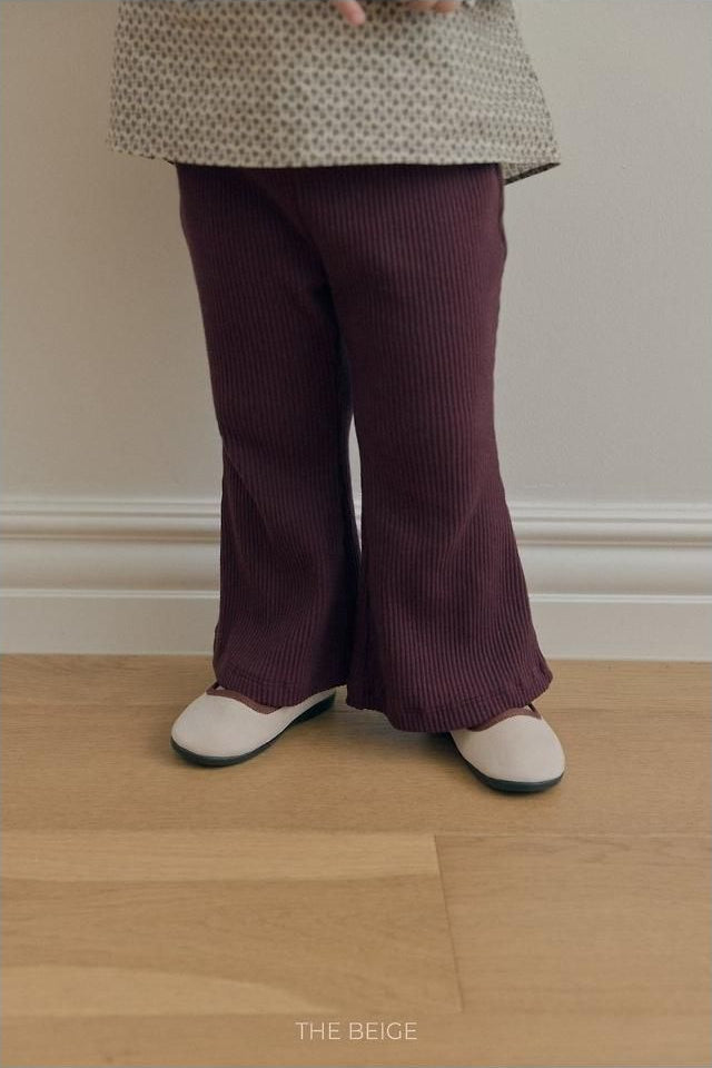 Ribbed Bootcut Pants [THE BEIGE]（2026AW） 10
