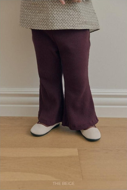 Ribbed Bootcut Pants [THE BEIGE]（2026AW） 10
