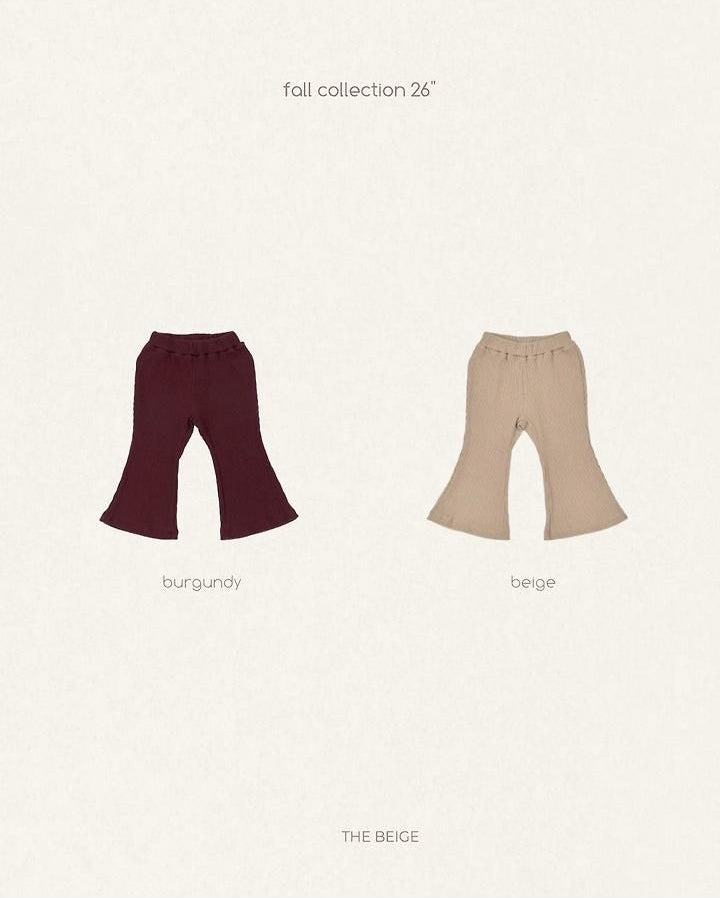 Ribbed Bootcut Pants [THE BEIGE]（2026AW） 18