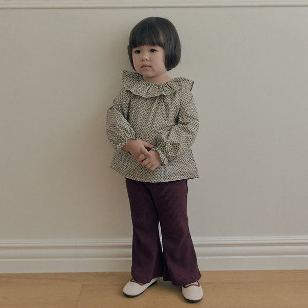 Ribbed Bootcut Pants [THE BEIGE]（2026AW） 1