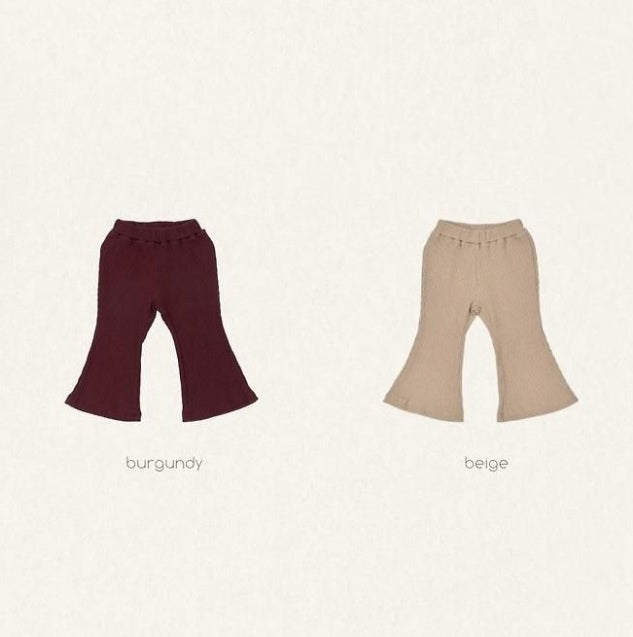 Ribbed Bootcut Pants [THE BEIGE]（2026AW） 2