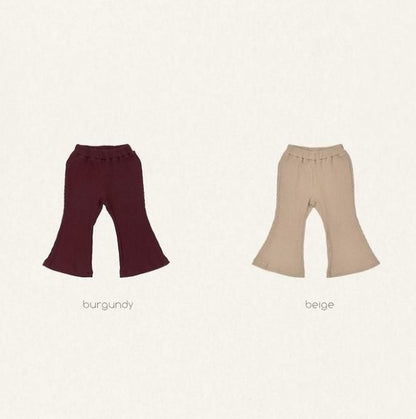 Ribbed Bootcut Pants [THE BEIGE]（2026AW） 2