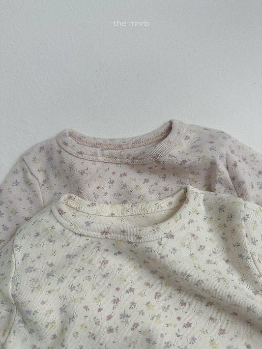 Cotton Eyelet Long Sleeve Tee [minirobe]（2026AW） 2