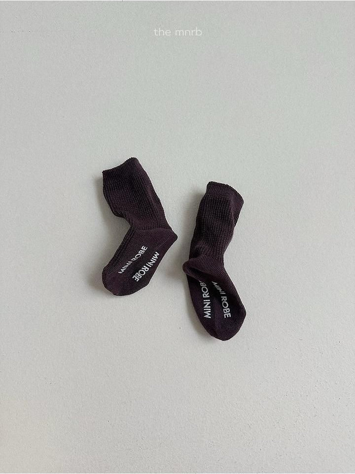 Basic Waffle Socks [minirobe]（2026AW） 9