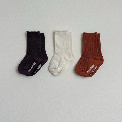 Basic Waffle Socks [minirobe]（2026AW） 1