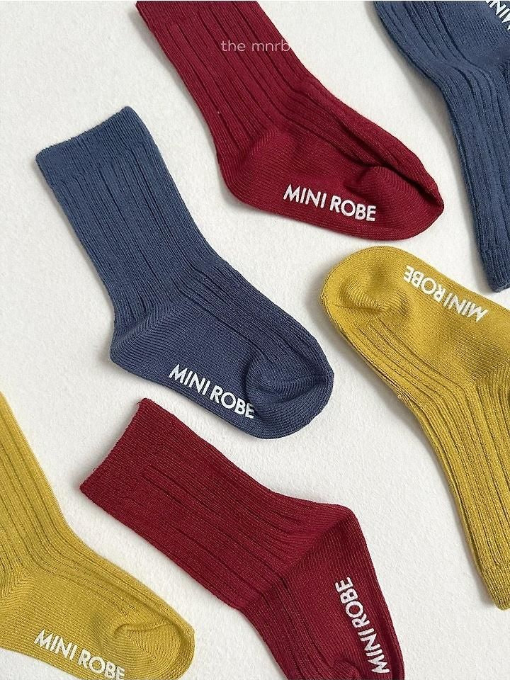 Cotton Rib Socks [minirobe]（2026AW） 3
