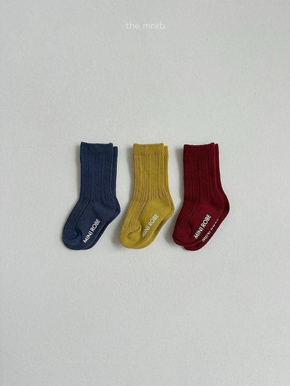 Cotton Rib Socks [minirobe]（2026AW） 4