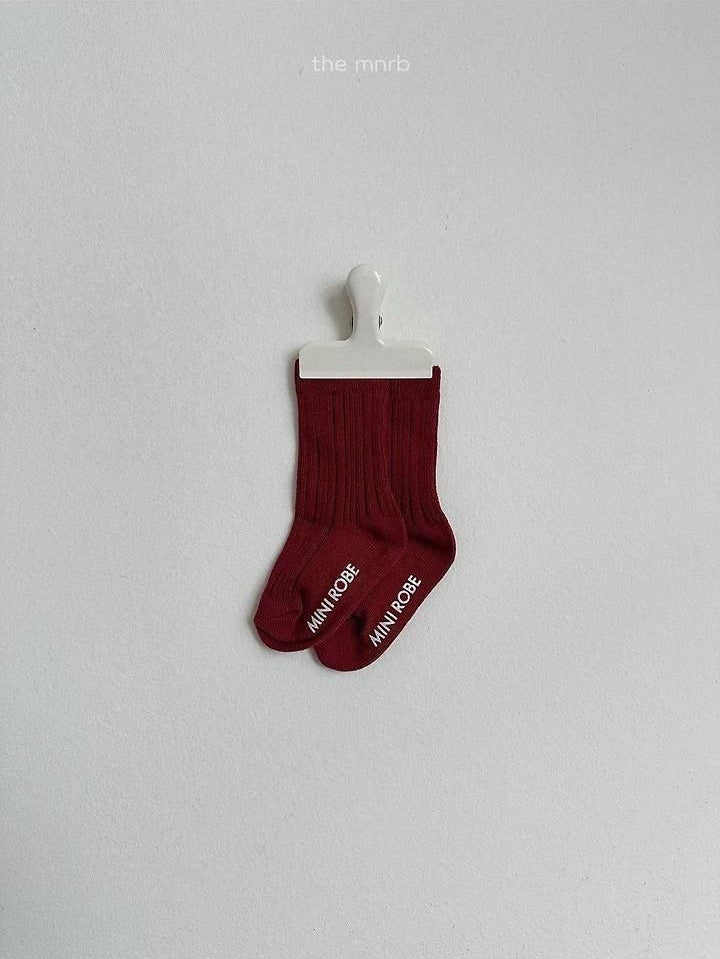 Cotton Rib Socks [minirobe]（2026AW） 5