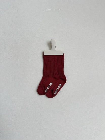Cotton Rib Socks [minirobe]（2026AW） 5