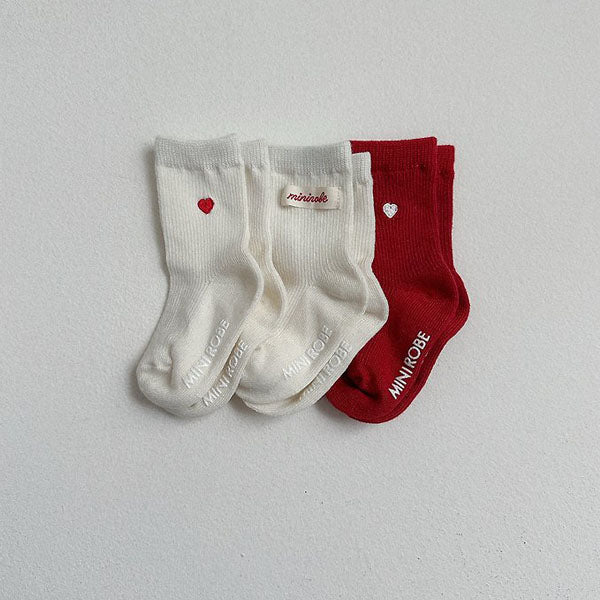 Heart Logo Socks [minirobe]（2026AW） 1