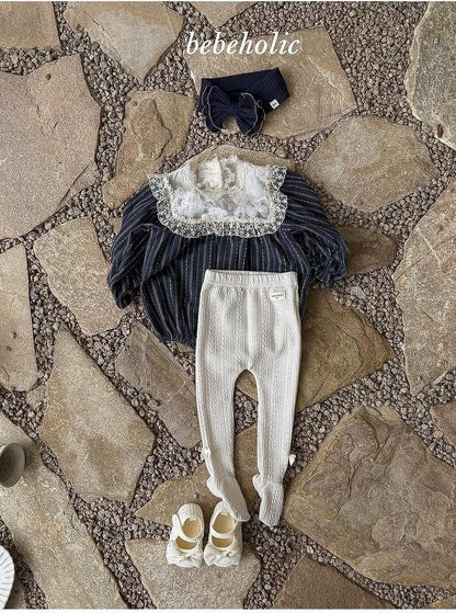 Tonton Ribbon Footed Leggings [bebe holic]（2026AW） 3