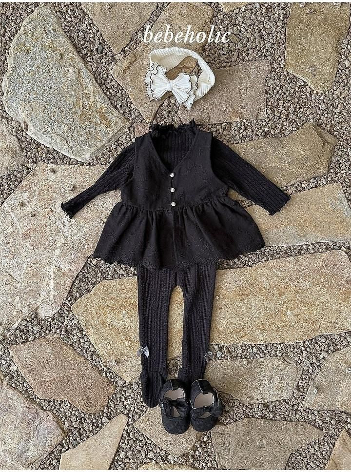 Tonton Ribbon Footed Leggings [bebe holic]（2026AW） 4