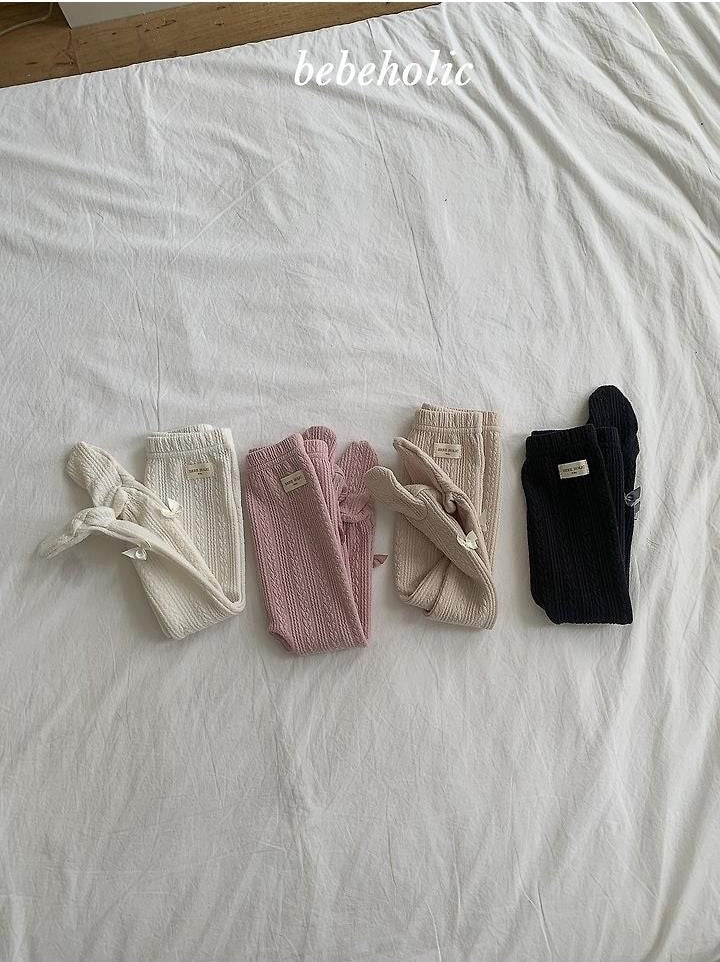 Tonton Ribbon Footed Leggings [bebe holic]（2026AW） 7