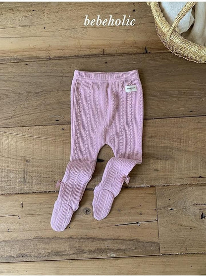 Tonton Ribbon Footed Leggings [bebe holic]（2026AW） 13