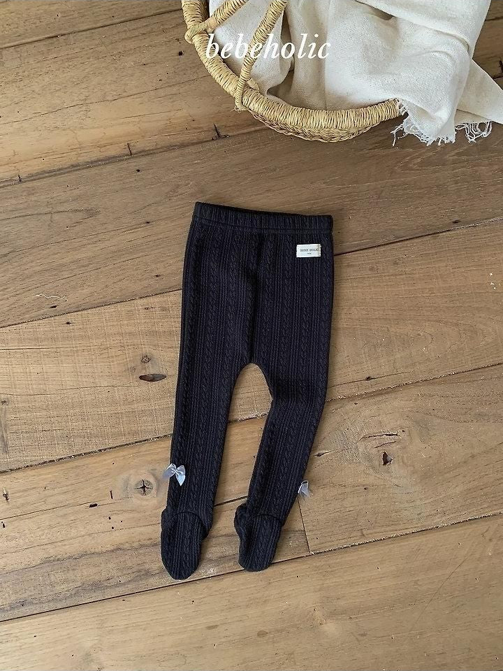 Tonton Ribbon Footed Leggings [bebe holic]（2026AW） 14