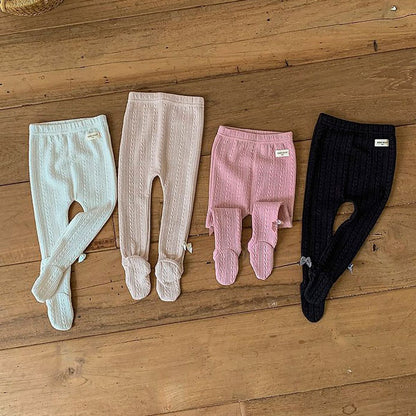 Tonton Ribbon Footed Leggings [bebe holic]（2026AW） 1