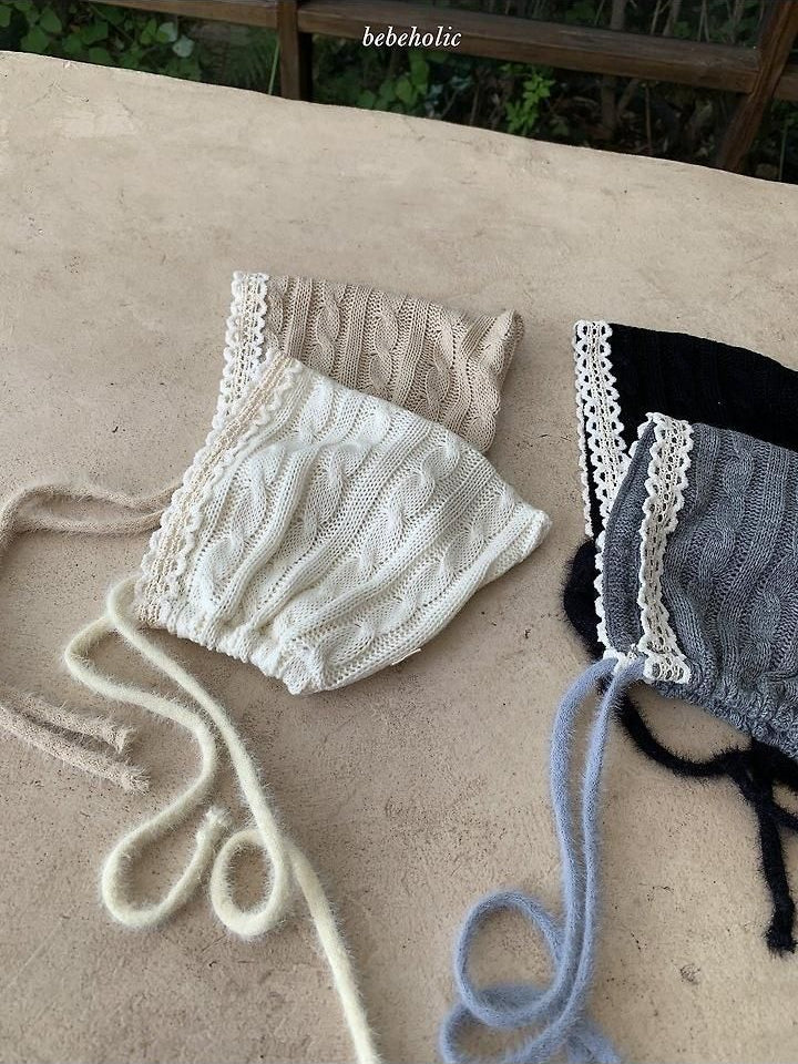 Cable Knit Bonnet [bebe holic]（2026AW） 3