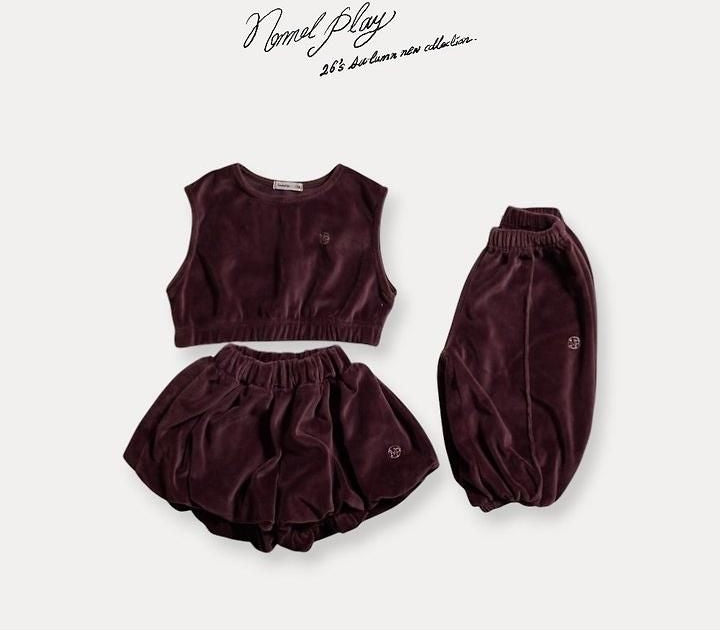 Velour Crop Jogger Pants [NORMAL PLAY]（2026AW） 5