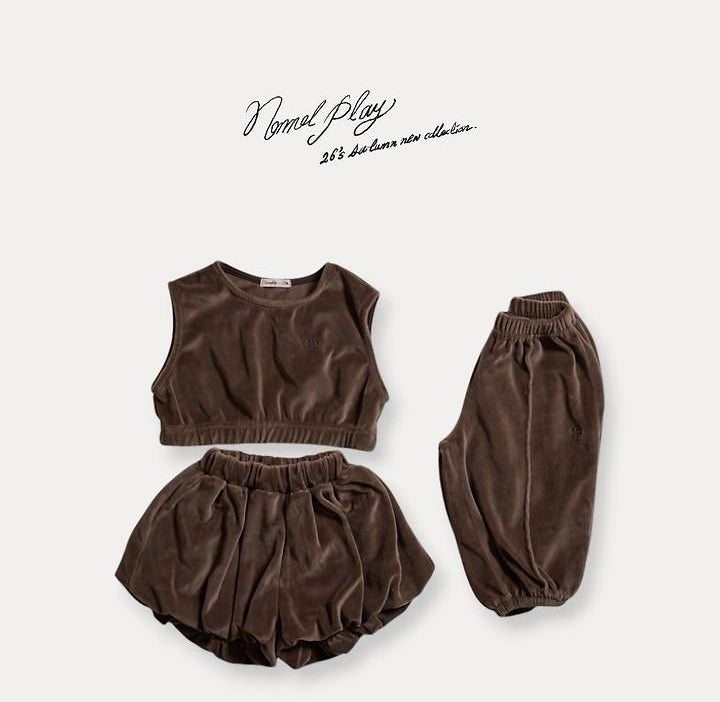 Velour Crop Jogger Pants [NORMAL PLAY]（2026AW） 6