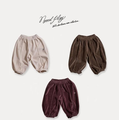 Velour Crop Jogger Pants [NORMAL PLAY]（2026AW） 1