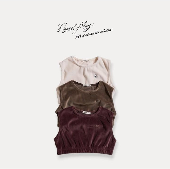 Velour Crop Vest [NORMAL PLAY]（2026AW） 4