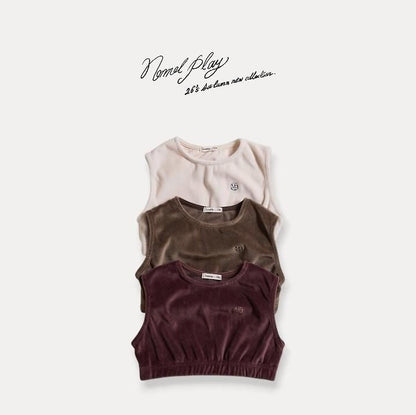 Velour Crop Vest [NORMAL PLAY]（2026AW） 4