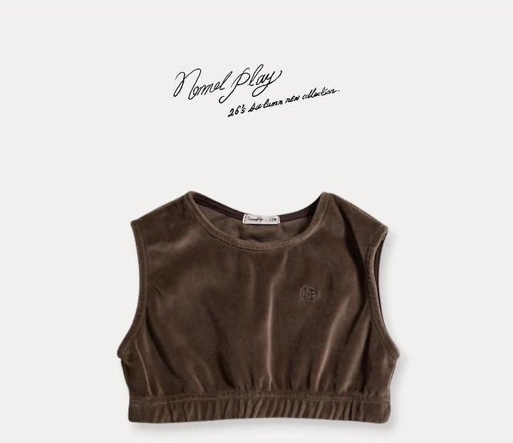 Velour Crop Vest [NORMAL PLAY]（2026AW） 18