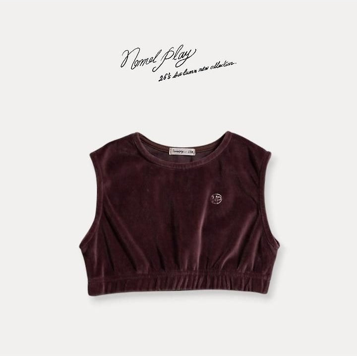 Velour Crop Vest [NORMAL PLAY]（2026AW） 19