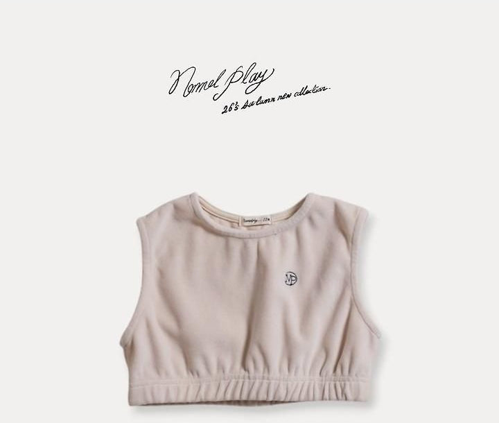 Velour Crop Vest [NORMAL PLAY]（2026AW） 20