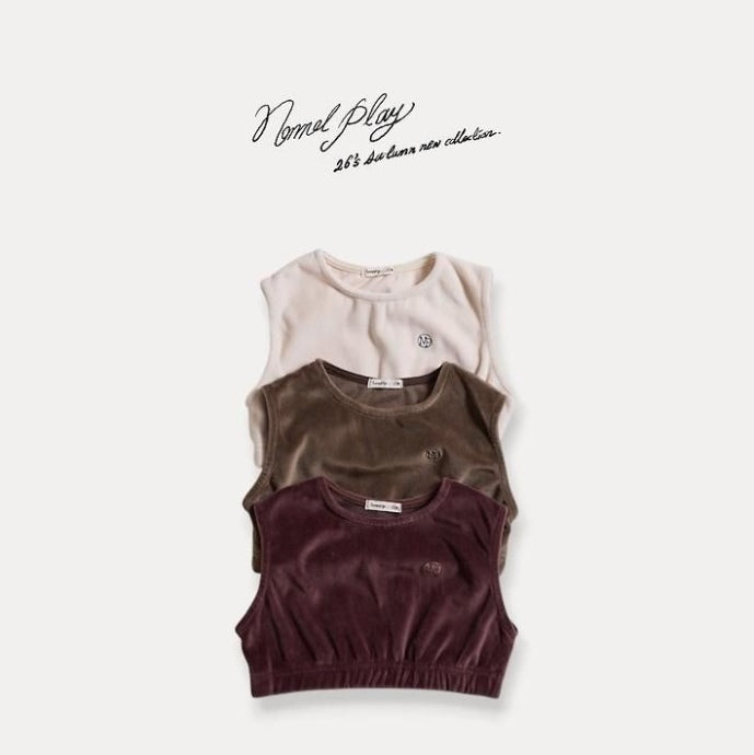 Velour Crop Vest [NORMAL PLAY]（2026AW） 1