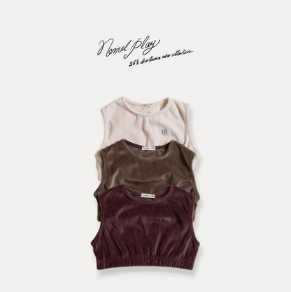 Velour Crop Vest [NORMAL PLAY]（2026AW） 1